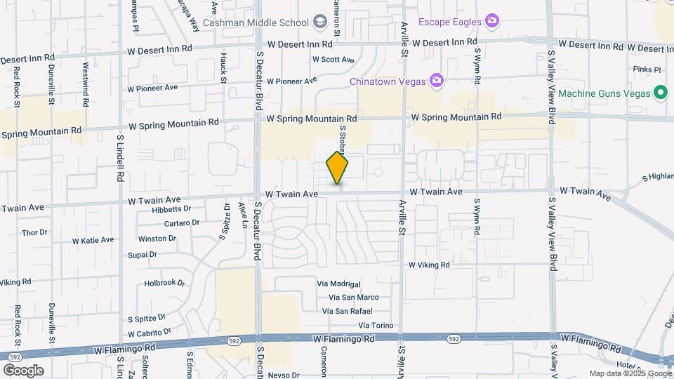 4610 W Twain Ave Map and Location Details