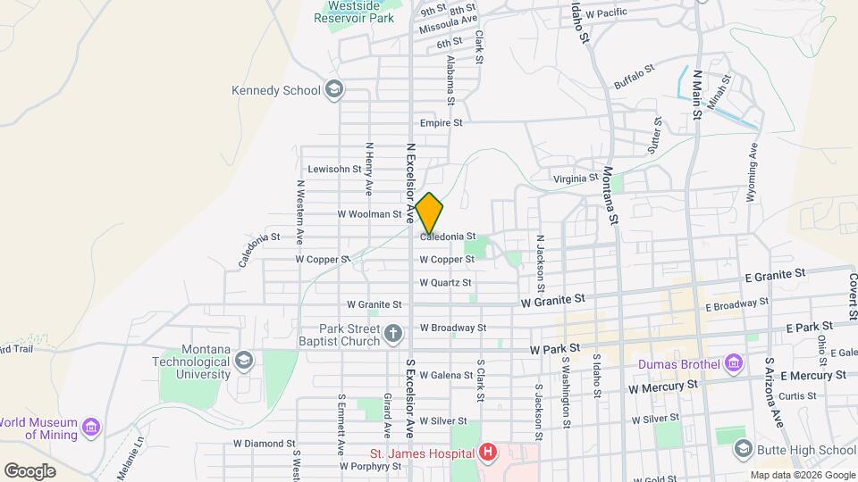 832 Caledonia St Map and Location Details