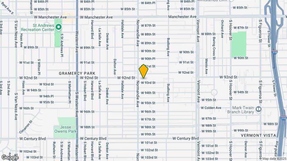 1339 1/4 W 93rd St Map and Location Details