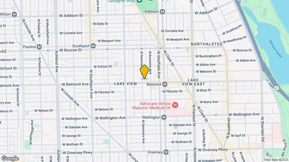 3201 N Seminary Ave, Unit 206 Map and Location Details