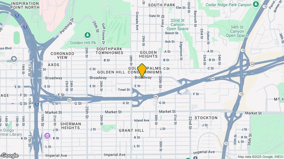 2863 Broadway Map and Location Details