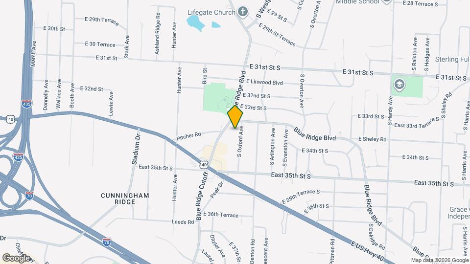 3316 S Oxford Ave Map and Location Details