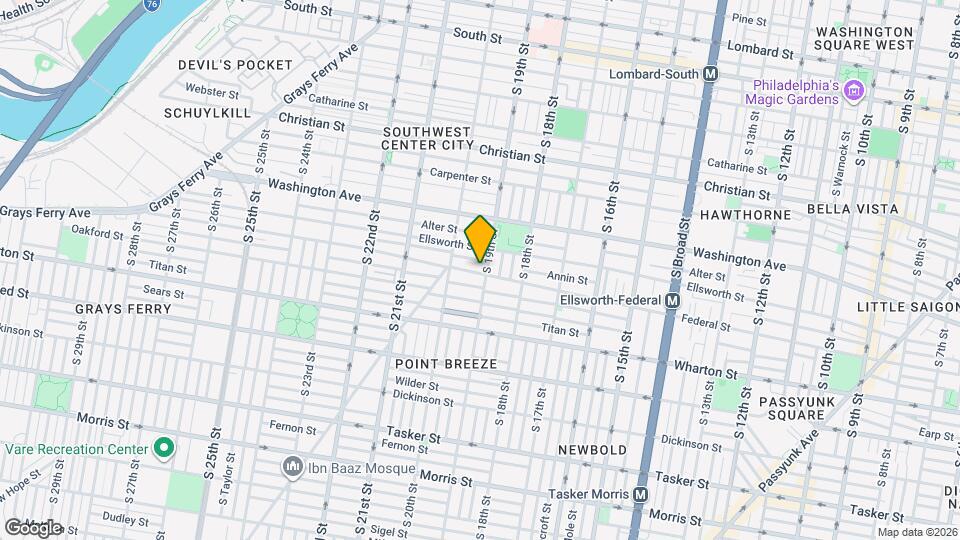 1905 Federal St, Unit 2nd Floor Map and Location Details