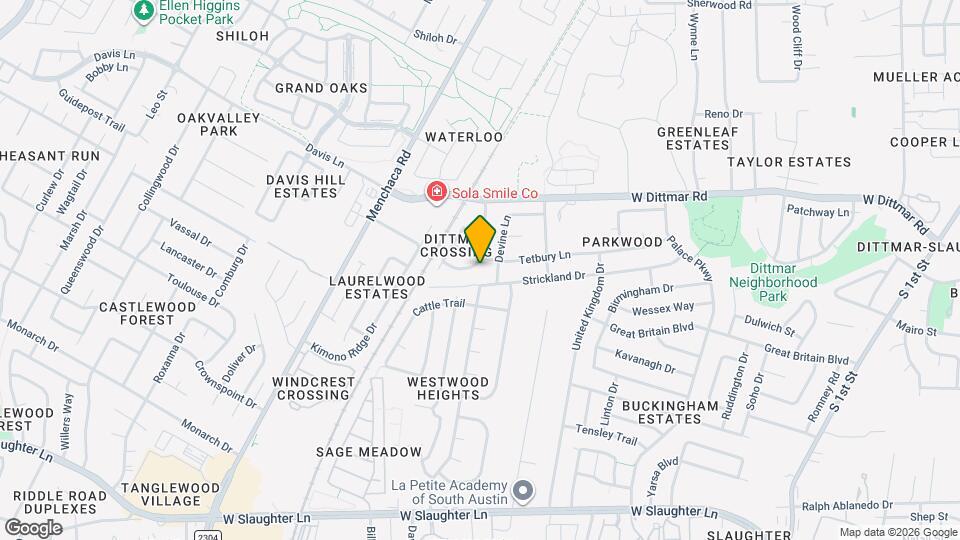 8705 Davis Oaks Trail Map and Location Details