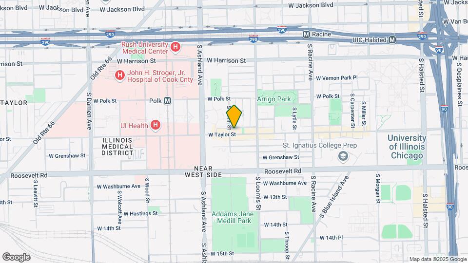1452 W Taylor St, Unit 2R Map and Location Details