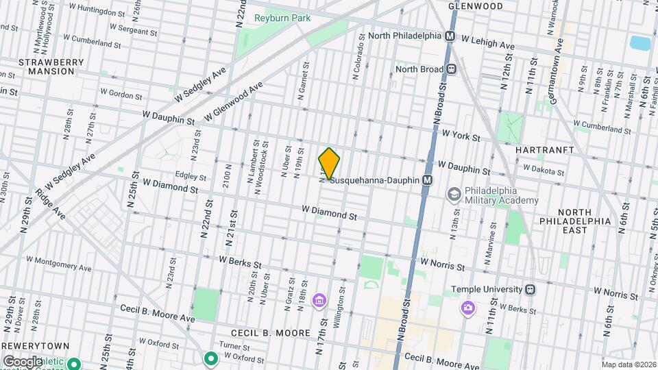 1728 W Susquehanna Ave Mapa y Detalles de la Ubicación