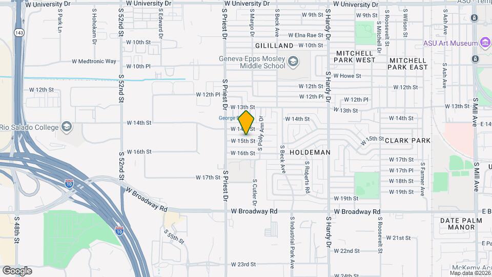 1330 W 15th St, Unit Guest House Map and Location Details