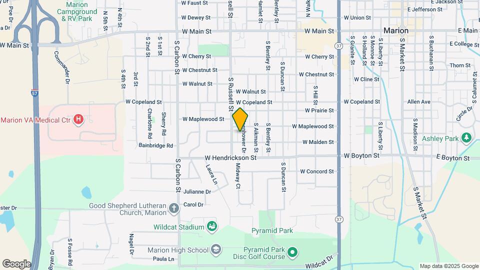 806 S Eisenhower Dr Map and Location Details