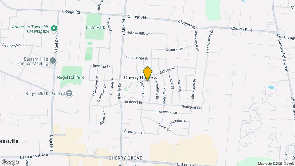 1647 Rockhurst Ln Mapa y Detalles de la Ubicación