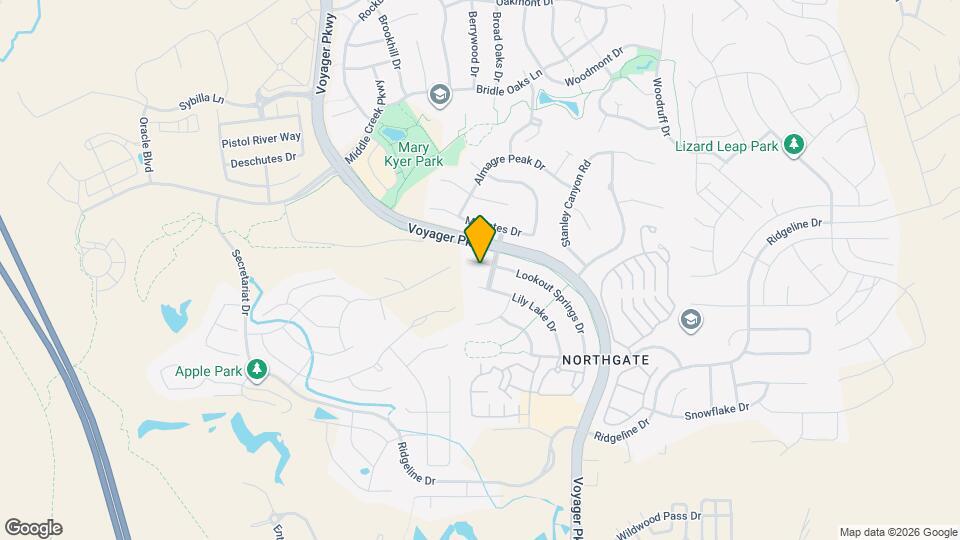 1343 Lookout Springs Dr Map and Location Details