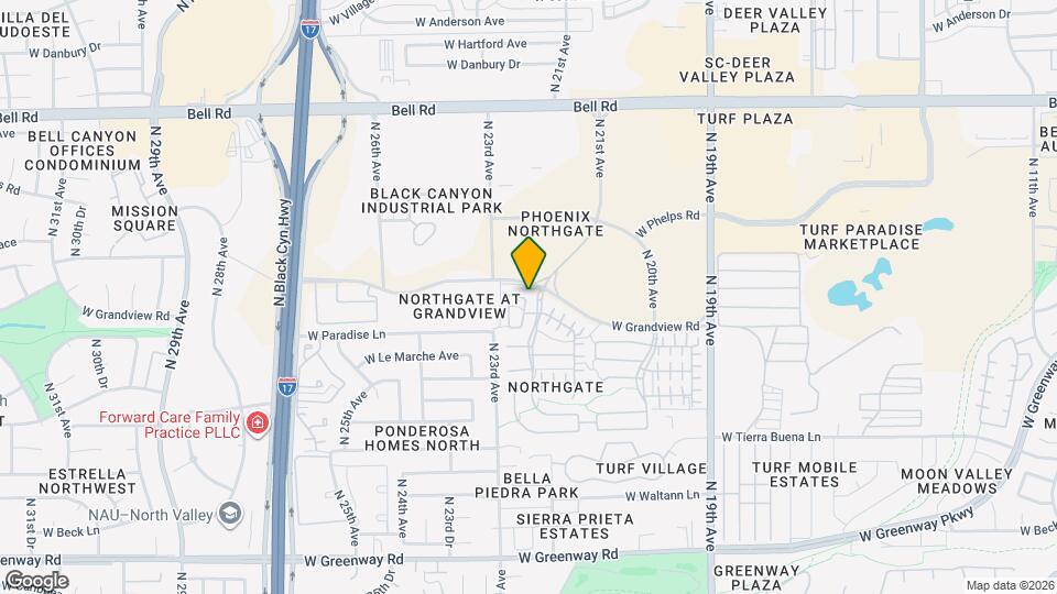 2220 W Beverly Ln Mapa y Detalles de la Ubicación