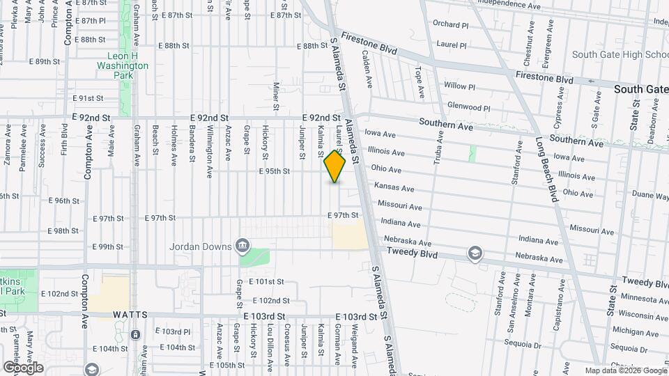 9521 Laurel St Map and Location Details