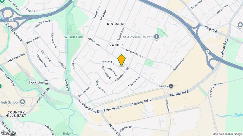 140 Byron Ave Map and Location Details