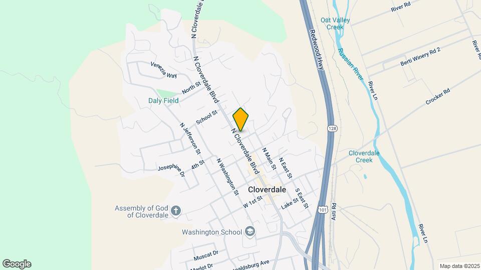 408 N Cloverdale Blvd Map and Location Details