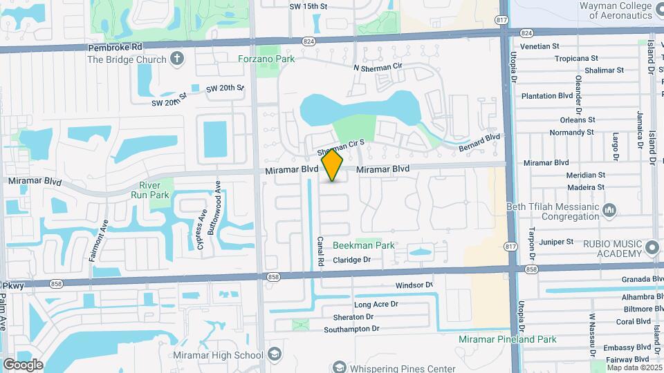 8640 Wilshire Dr Map and Location Details