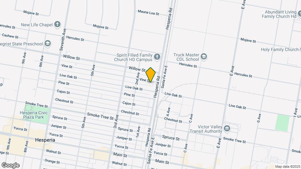 16585 Vine St Map and Location Details