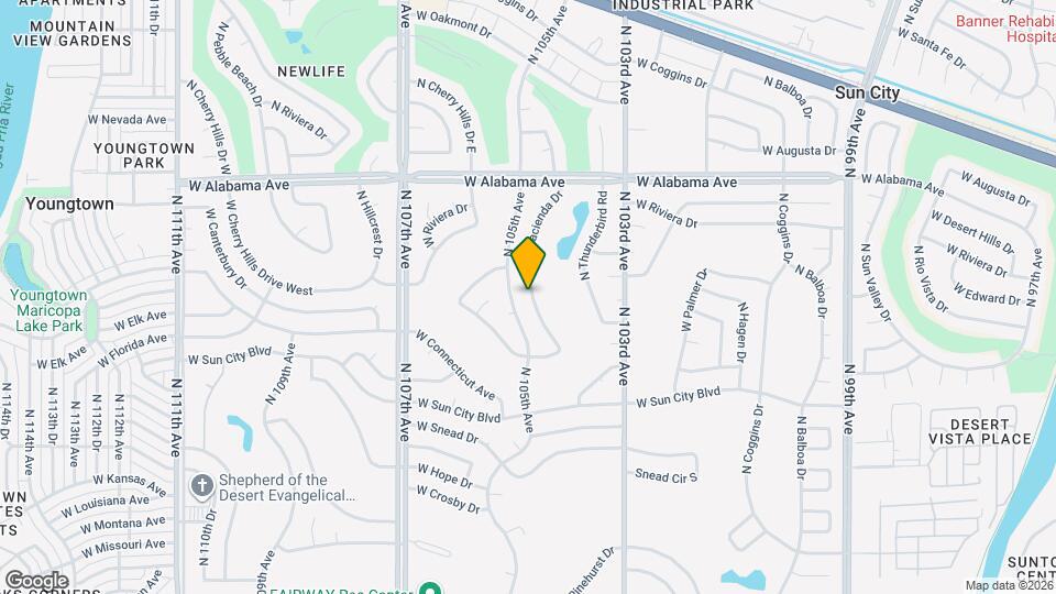 11662 N Hacienda Dr Map and Location Details