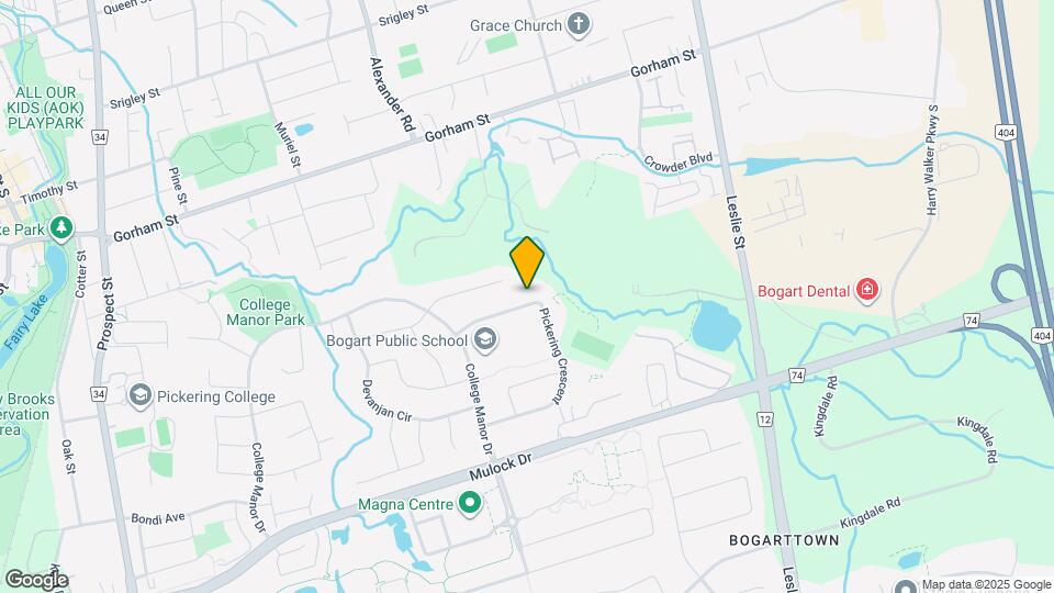 393 Pickering Crescent Map and Location Details