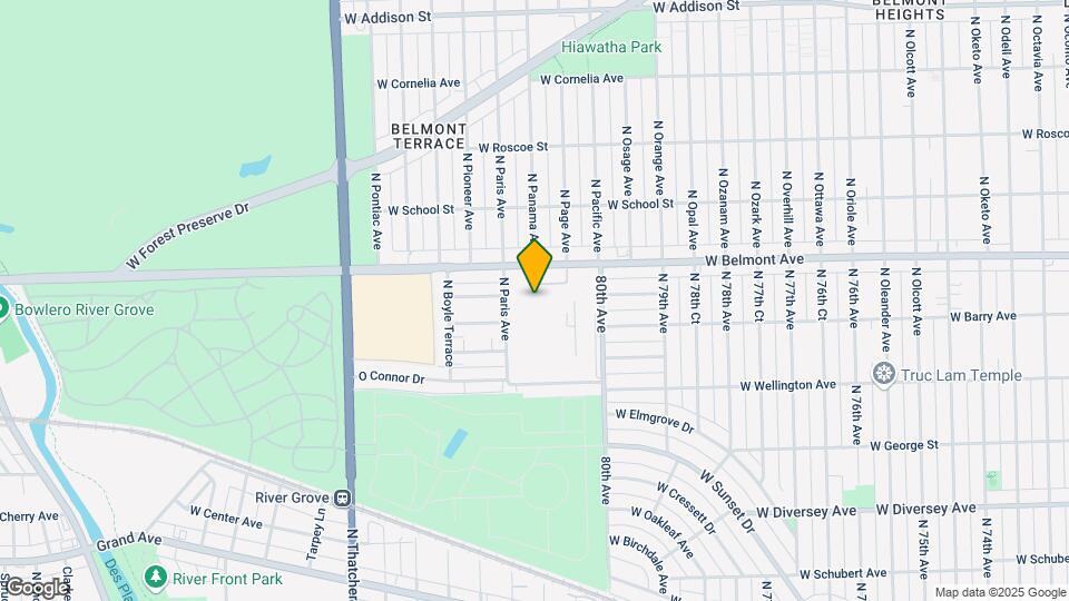 8007 W Belmont Ave Map and Location Details