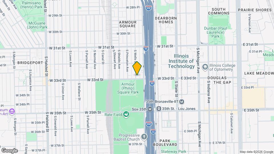222 W 33rd St Map and Location Details