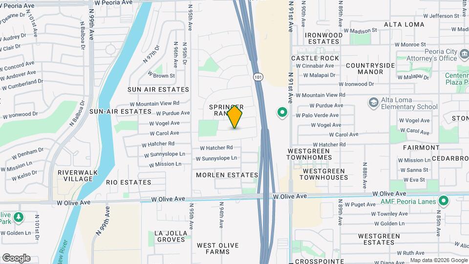9311 W Carol Ave Map and Location Details
