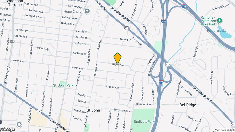 8600 Engler Ave Map and Location Details