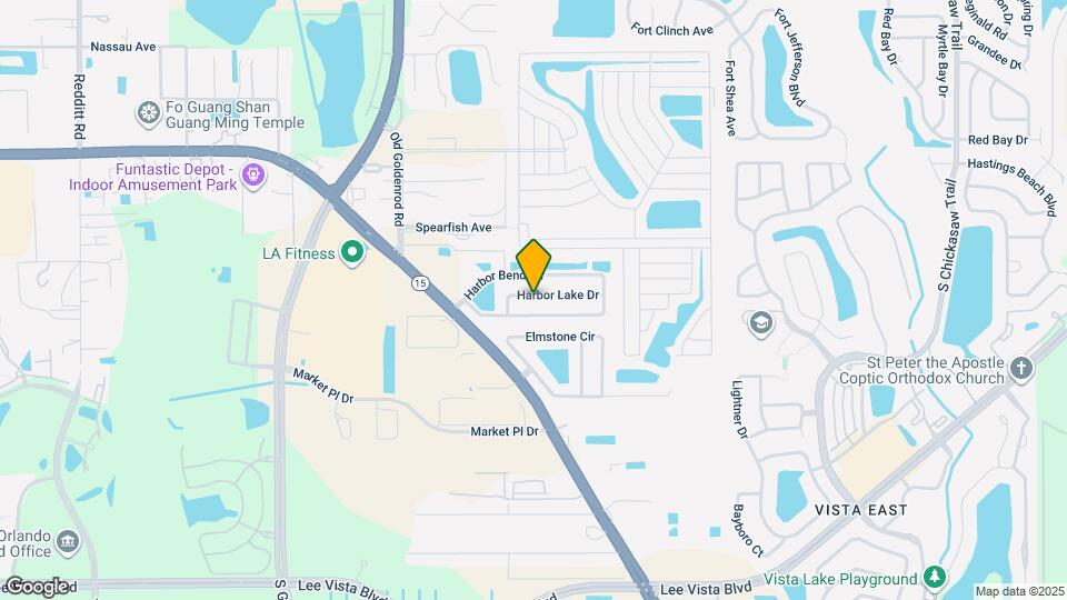 7644 Harbor Lake Dr Map and Location Details