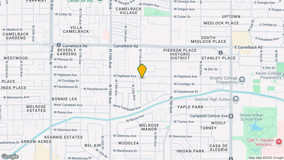 780 W Coolidge St Map and Location Details