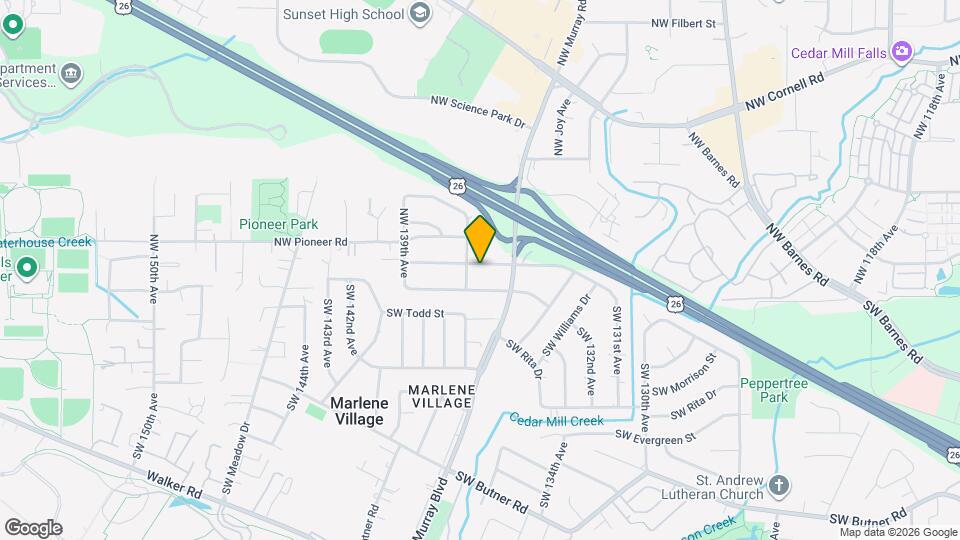 13688 NW Mill Creek Dr Map and Location Details