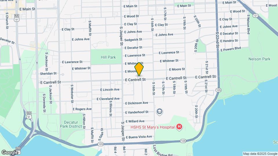 1404 E Cantrell St Map and Location Details