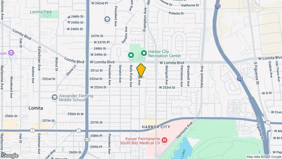 25200 Frampton Ave. Map and Location Details