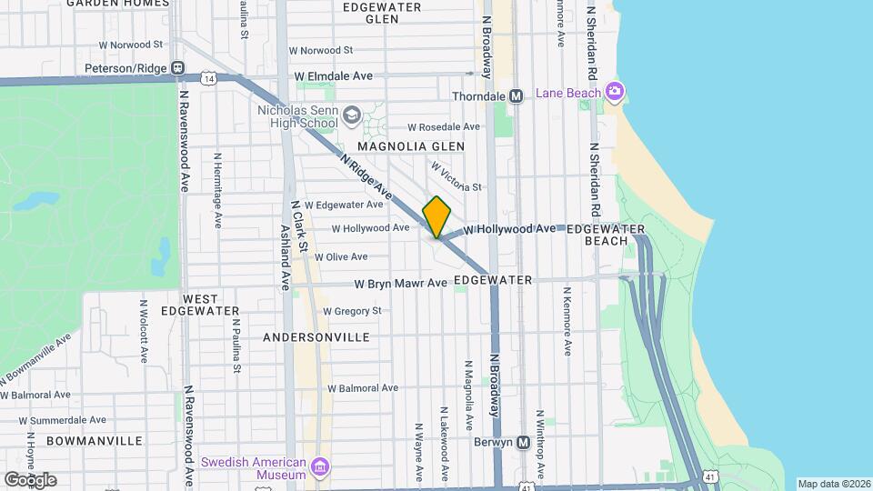 5674 N Ridge Ave Map and Location Details