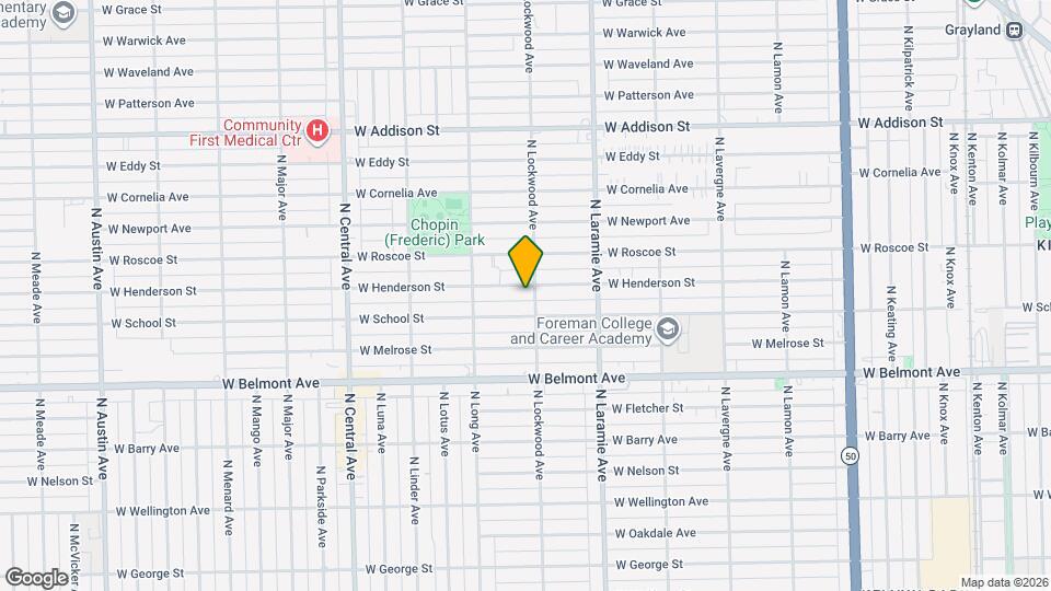 5309 W Henderson St Map and Location Details