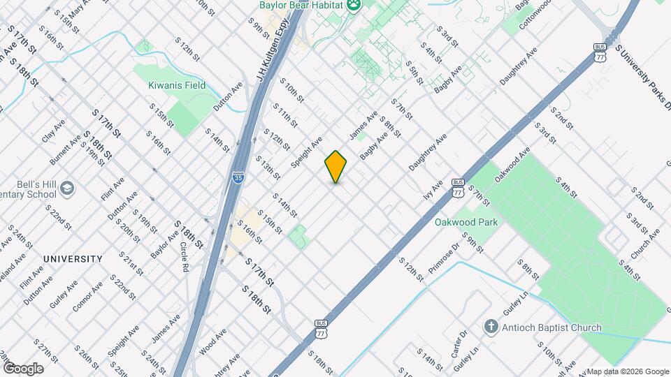 1122 Bagby Ave Map and Location Details