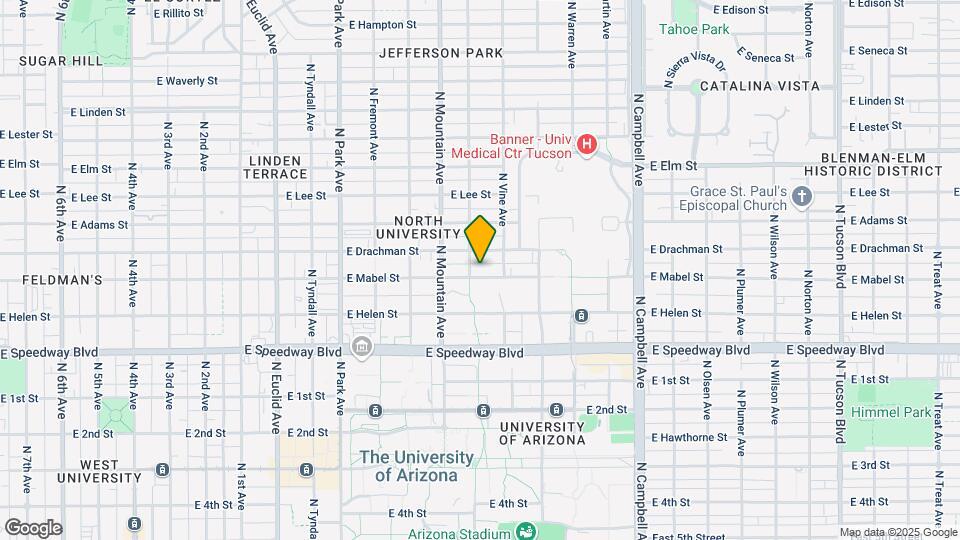 1411 E Mabel St Map and Location Details
