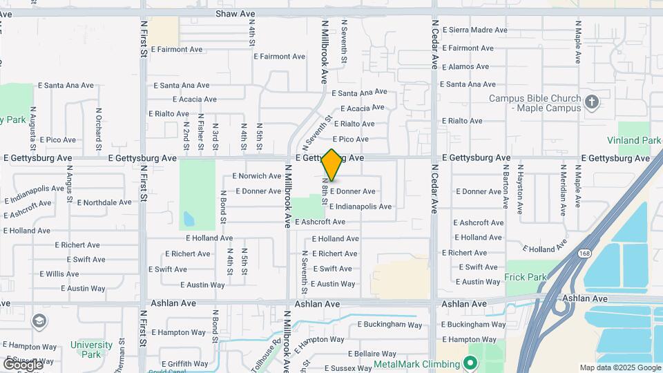 3813 E Donner Ave Map and Location Details