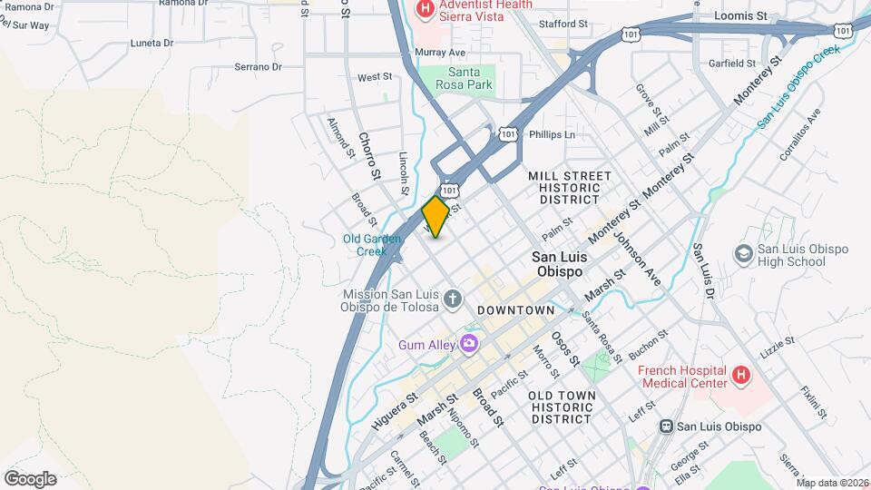 680 Chorro St Map and Location Details