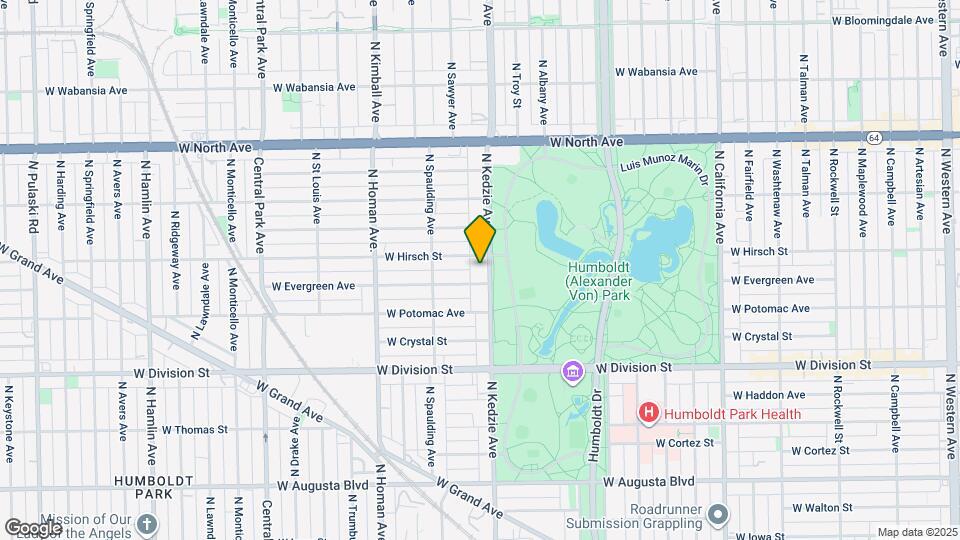 1342 N Kedzie Ave Map and Location Details