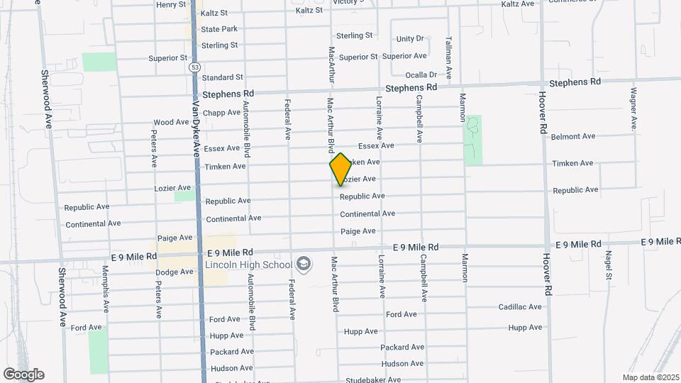 8619 Republic Ave Map and Location Details