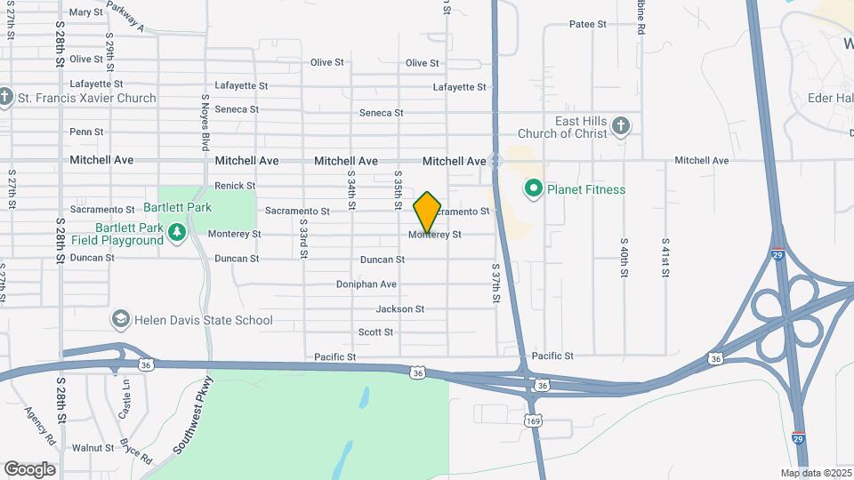 3514 Monterey St Mapa y Detalles de la Ubicación