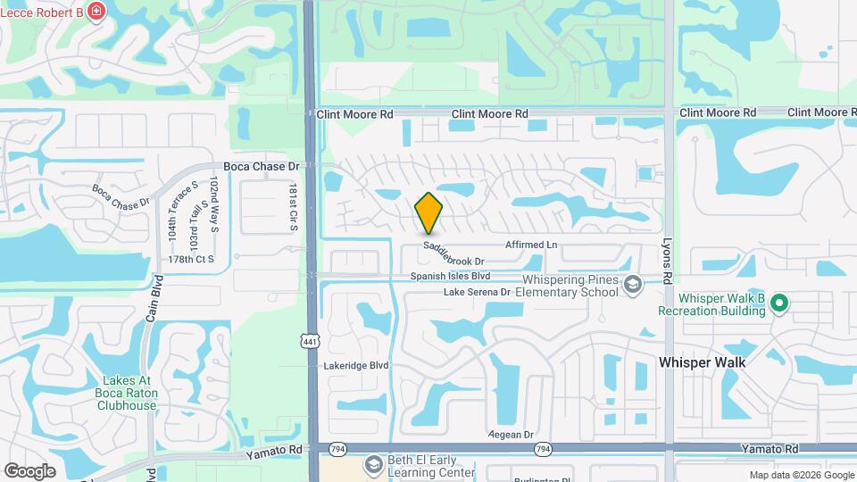 9611 Saddlebrook Dr Map and Location Details