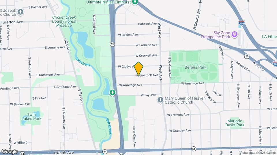 594 Comstock Ave Map and Location Details