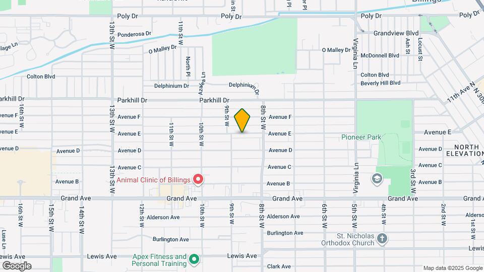 834 Avenue E Map and Location Details