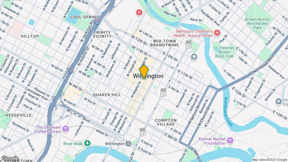 825 N Market St Map and Location Details