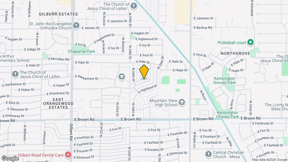 2466 E Huber St Map and Location Details