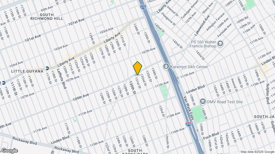 109-11 131st St Map and Location Details