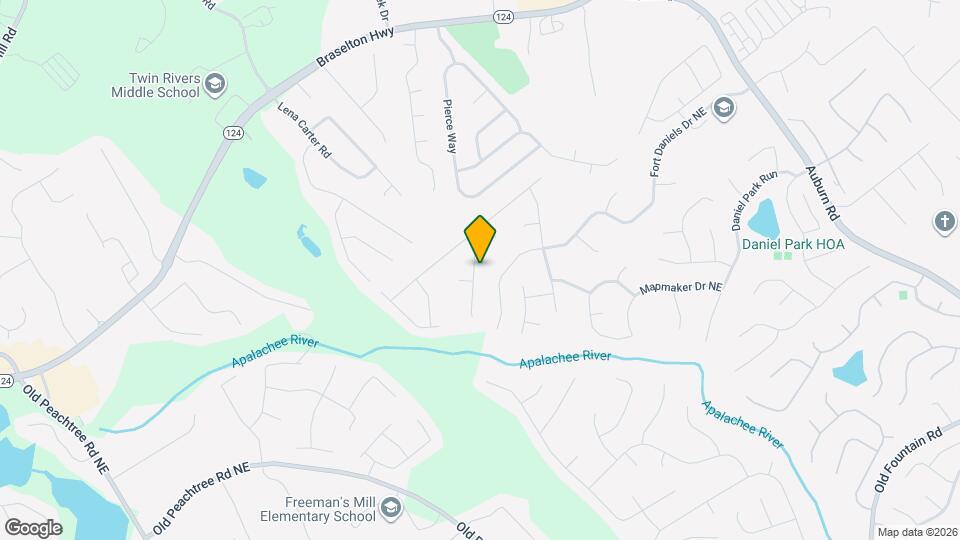 1795 Fort Daniels Trail Mapa y Detalles de la Ubicación