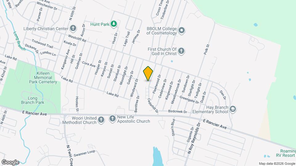 1903 Cedarhill Dr, Unit Unit C Mapa y Detalles de la Ubicación