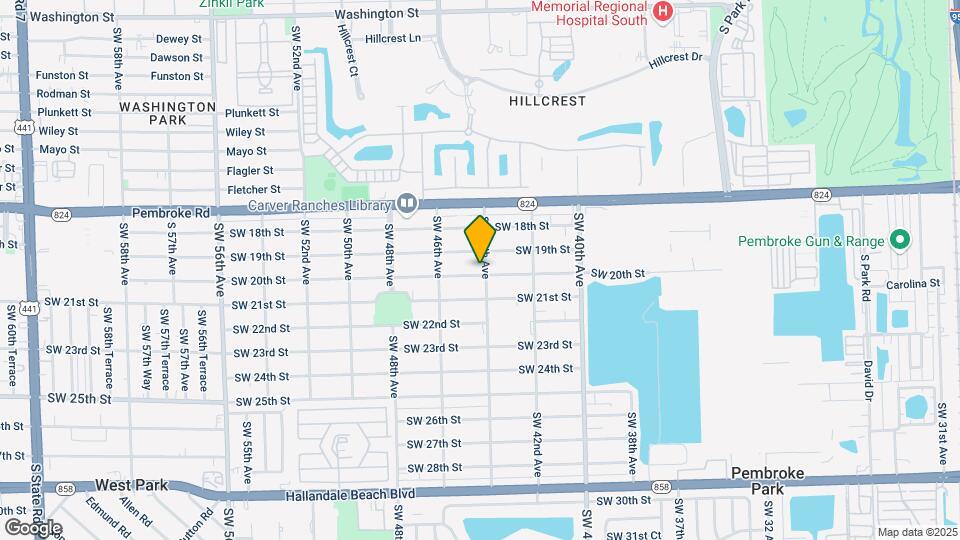 4401 SW 20th St Map and Location Details