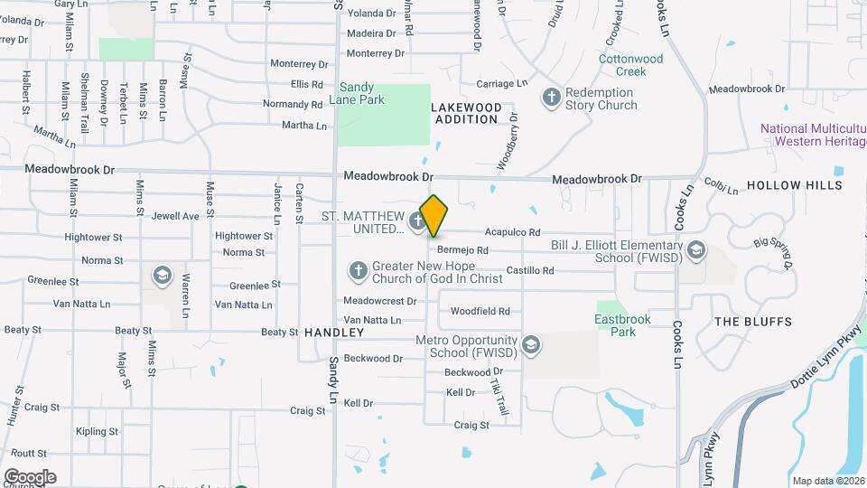 7501 Bermejo Rd Map and Location Details